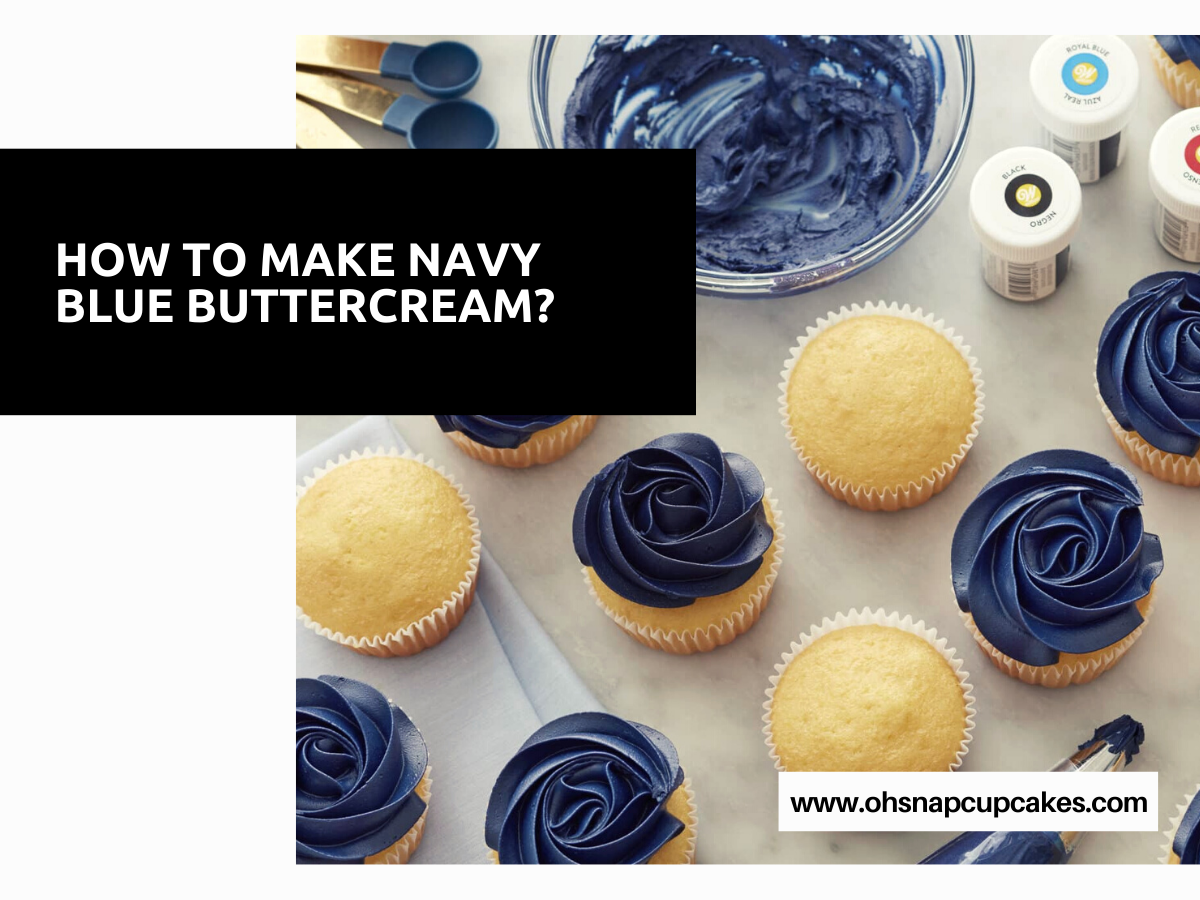 How to Make Navy Blue Buttercream?