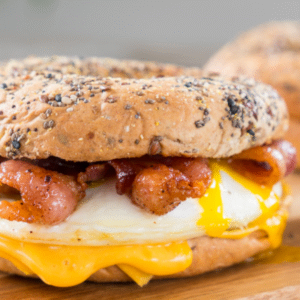 Bacon Egg and Cheese Bagel Recipe