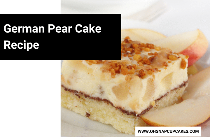 German Pear Cake Recipe