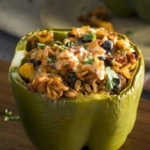 Kevin Belton Stuffed Green Bell Peppers Recipe